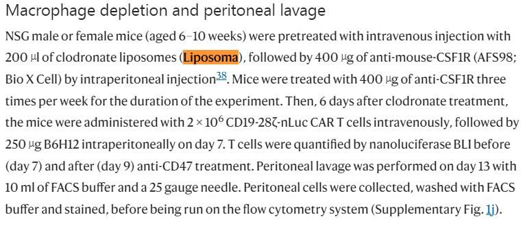 Macrophages Depletion liposoma